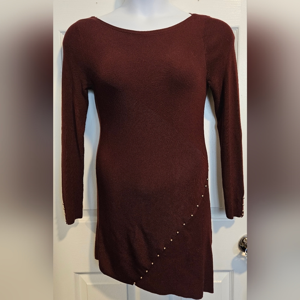 White House Black Market long sleeve, asymmetrical, dress. Size S